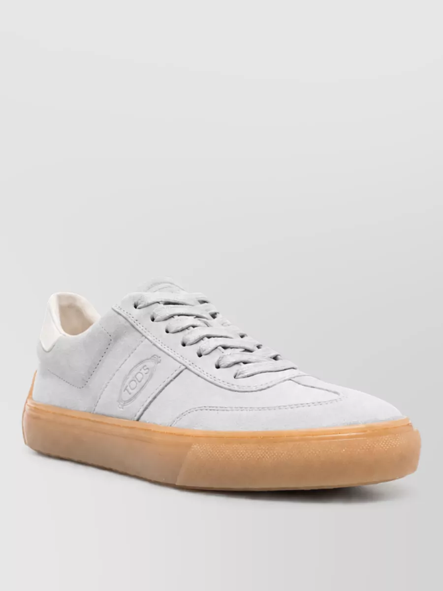 Tod's suede leather low-top sneakers