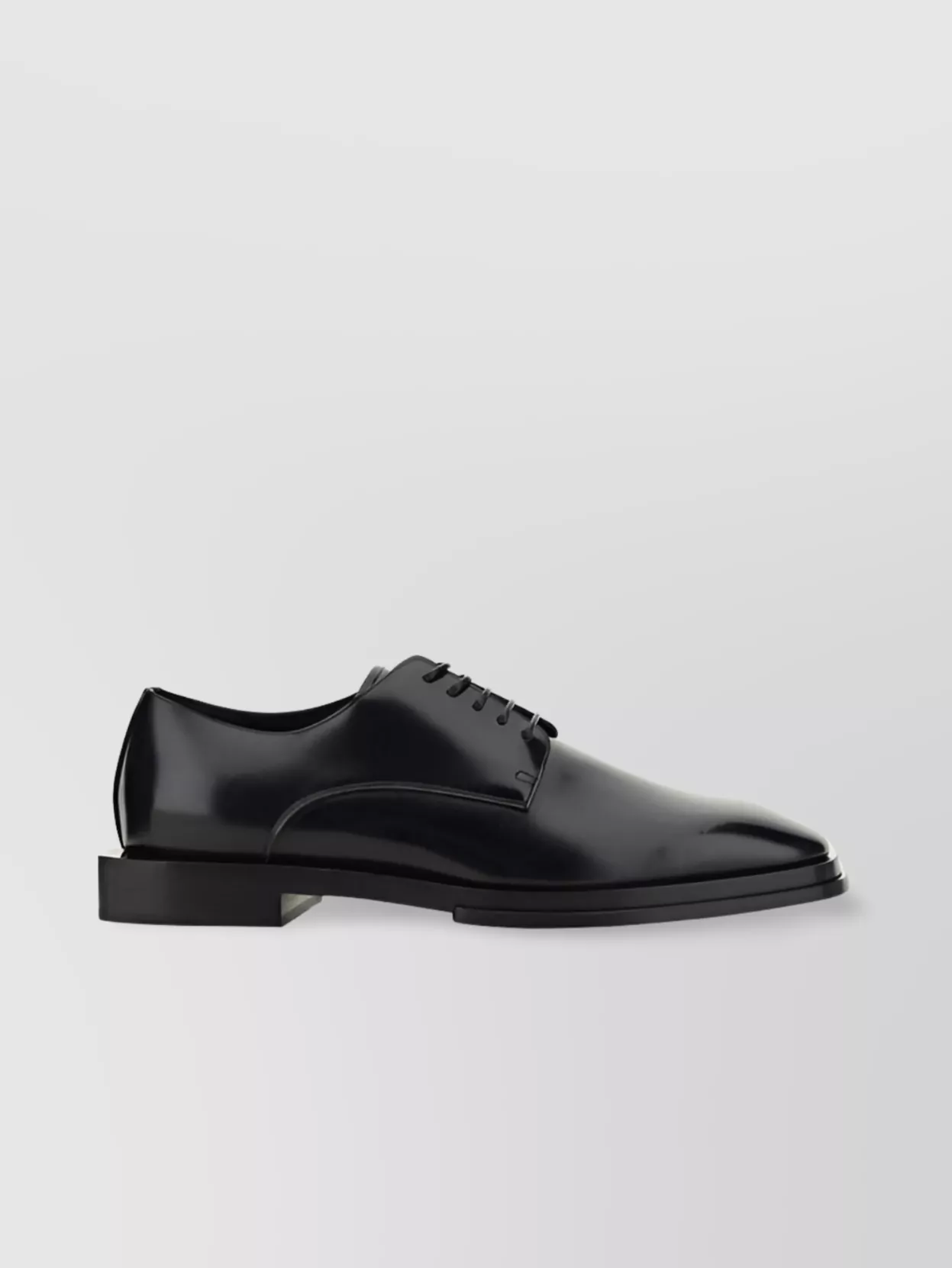 Shop Alexander Mcqueen Glossy Patent Leather Lace-up Shoes