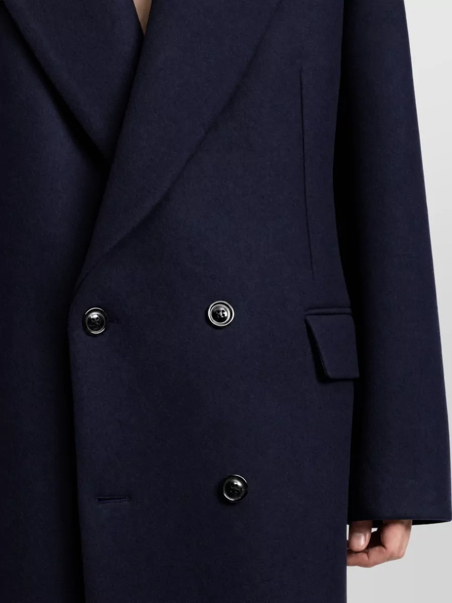 Maison Margiela Wool Double-Breasted Coat