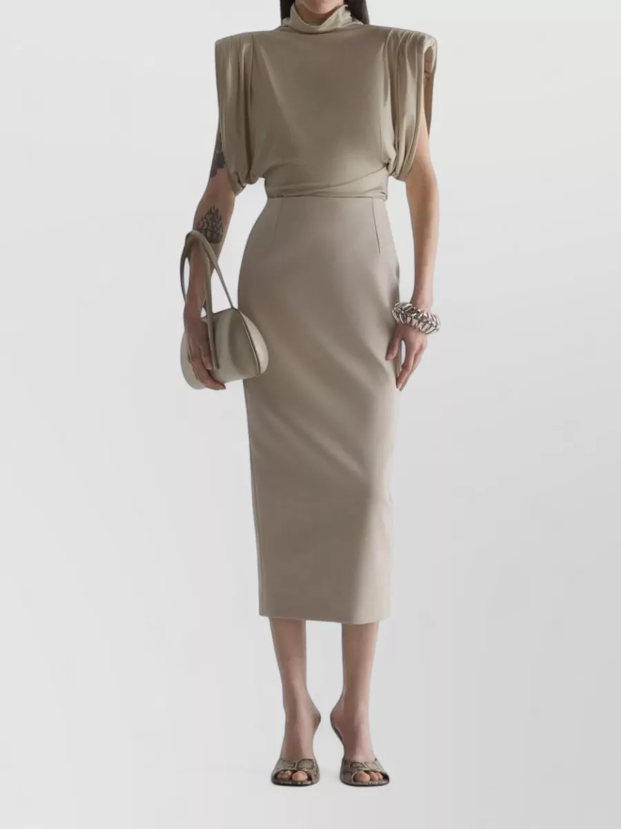 Mugler long-sleeve midi dress