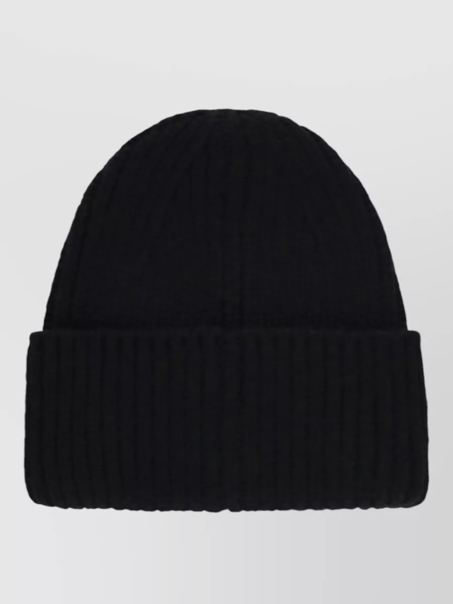 Ugg Wool Blend Beanie Hat Ribbed Cuff