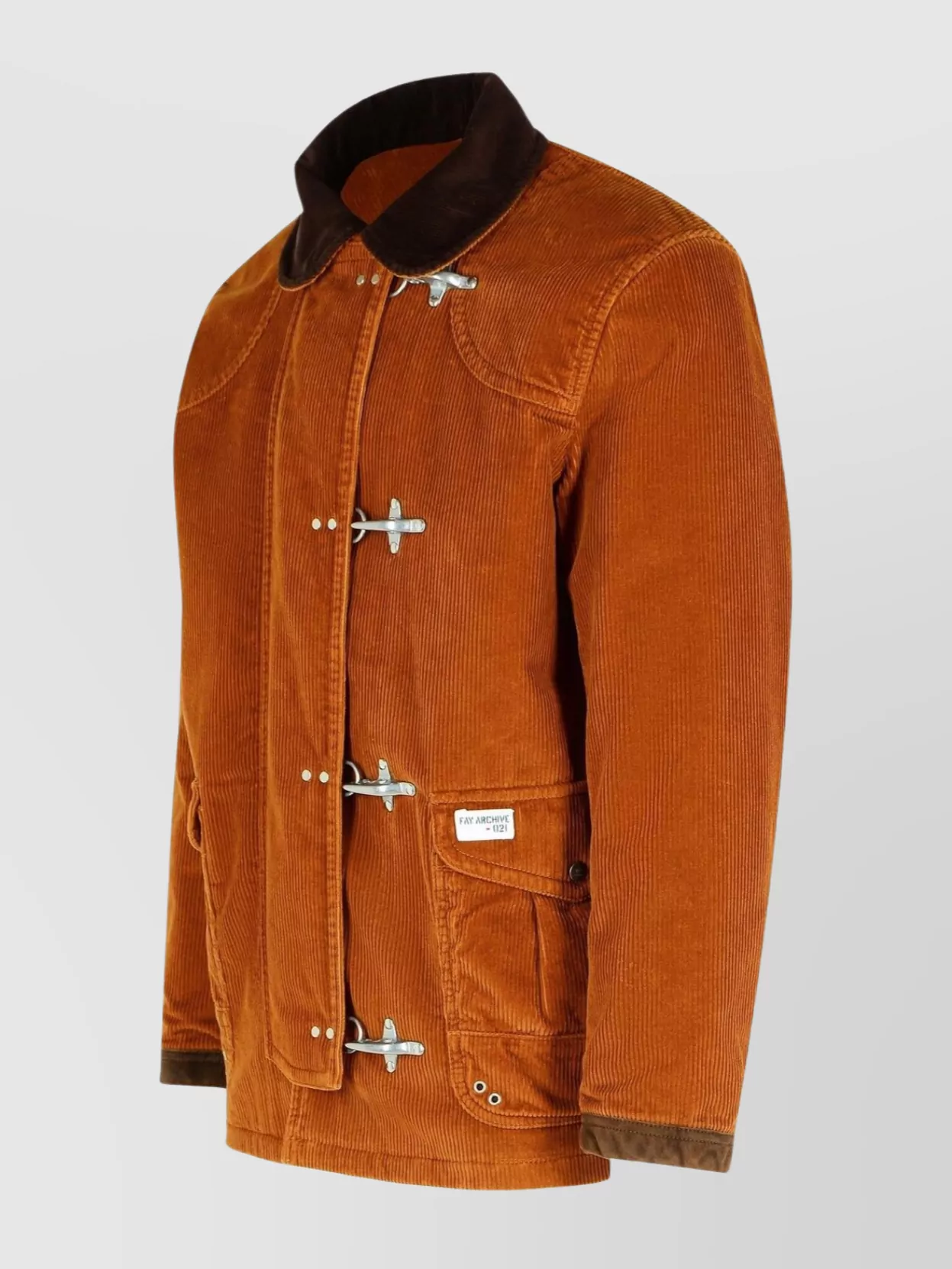 Fay Cotton Jacket Contrast Collar