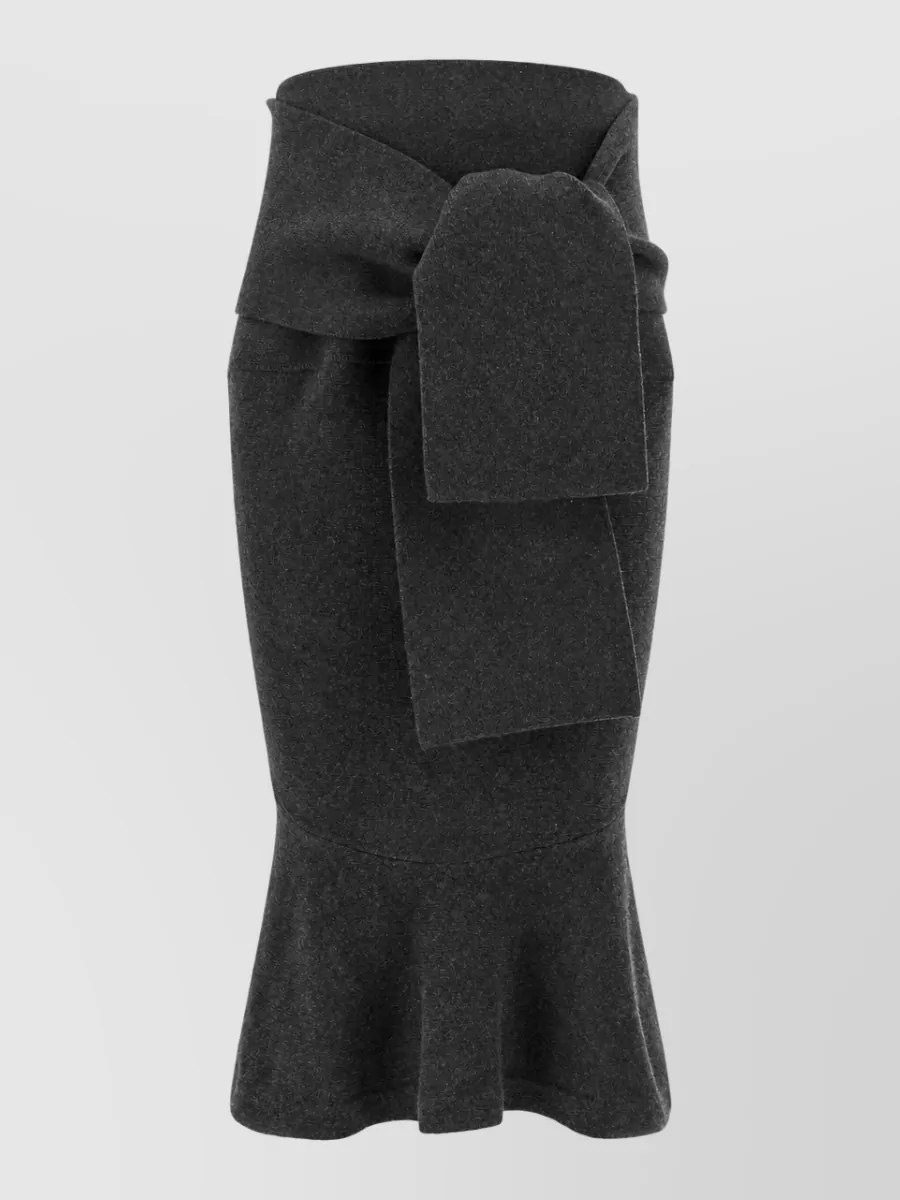 Jacquemus Cashmere-Blend High-Rise Midi Knit Skirt