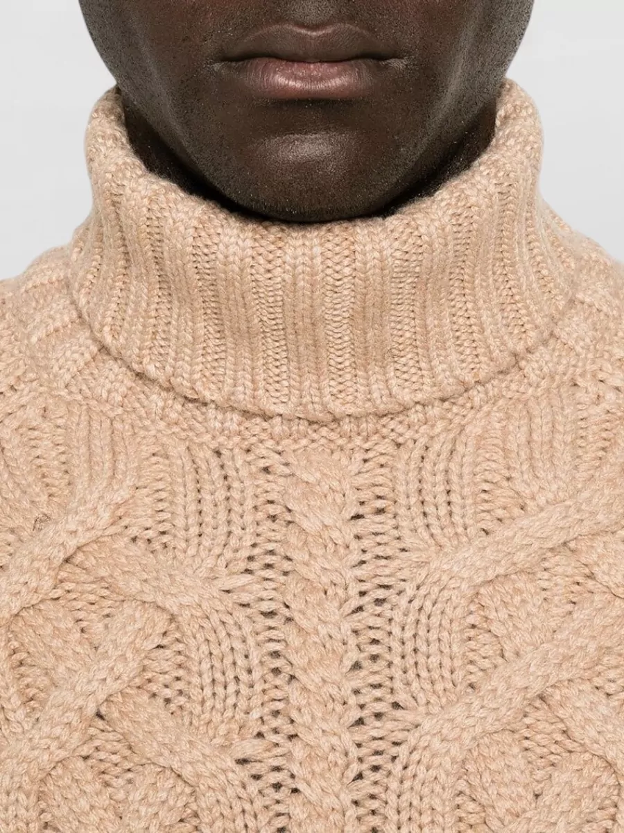 Brunello Cucinelli Cable-Knit Roll-Neck Cashmere Jumper