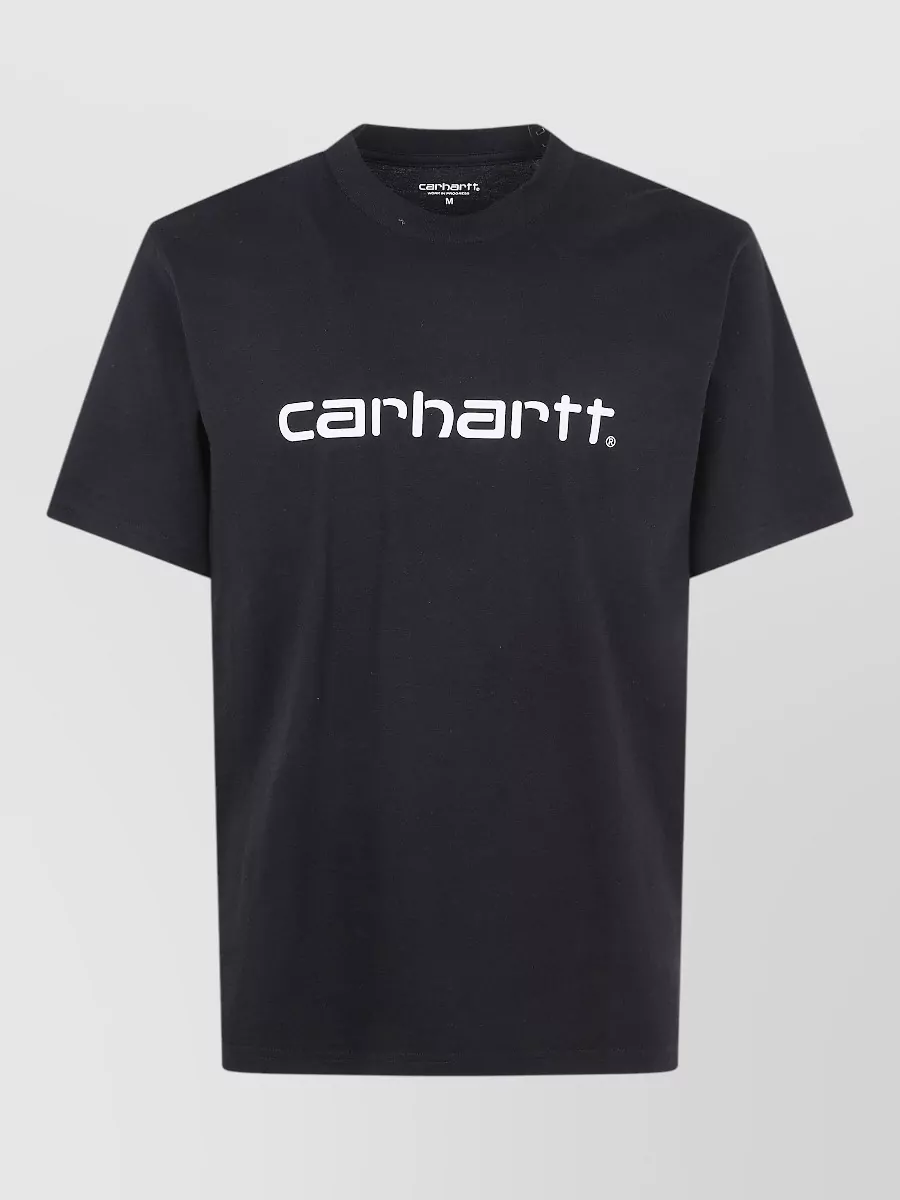 Carhartt Wip Script Logo Organic Cotton Crew Neck T-Shirt