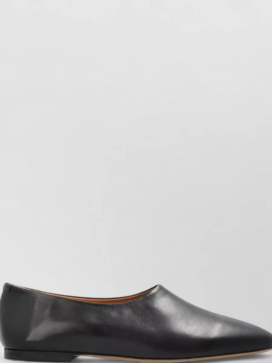 Jil Sander Leather Ballerina Flats