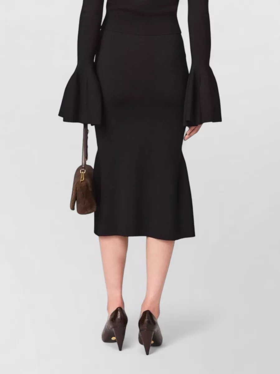 Stella Mccartney Flared Knit Midi Skirt