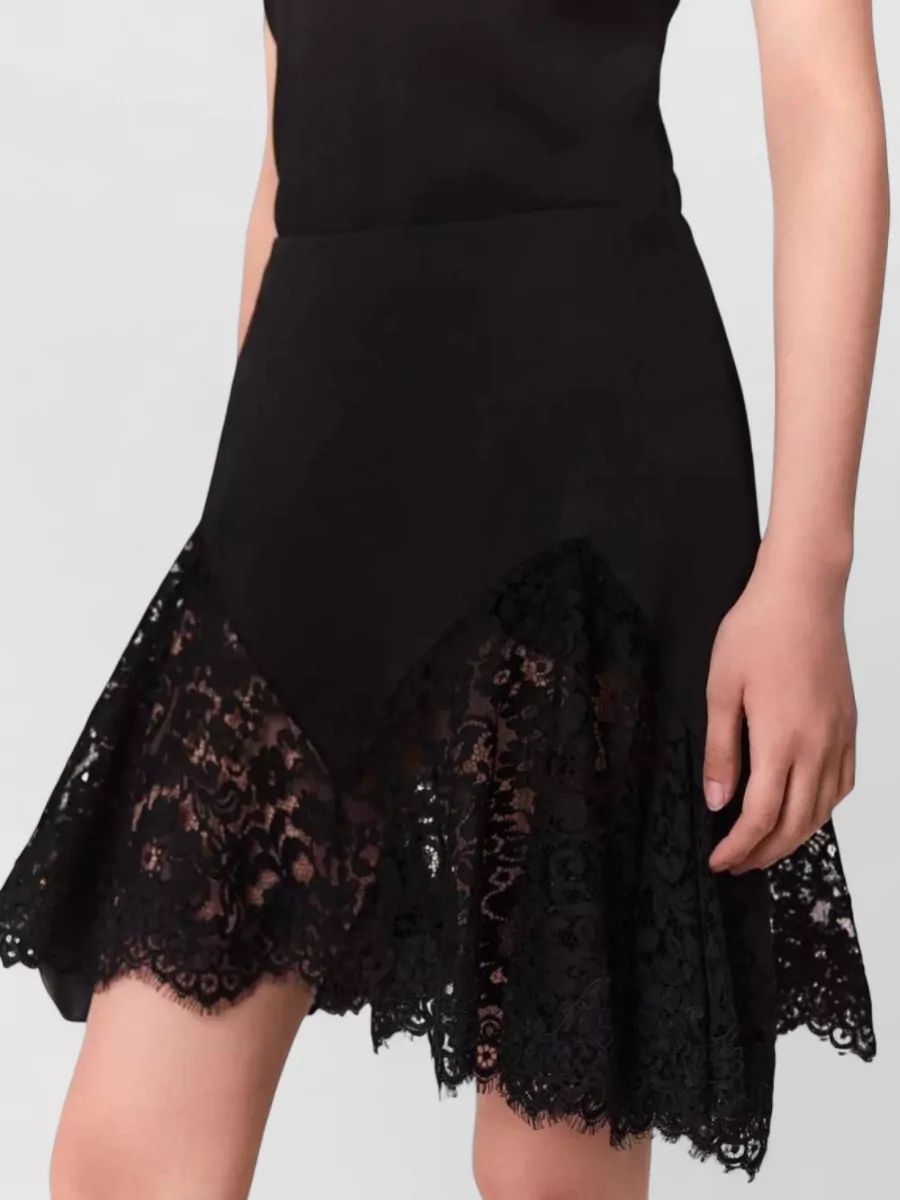 Stella Mccartney Satin High-Rise A-Line Mini Skirt