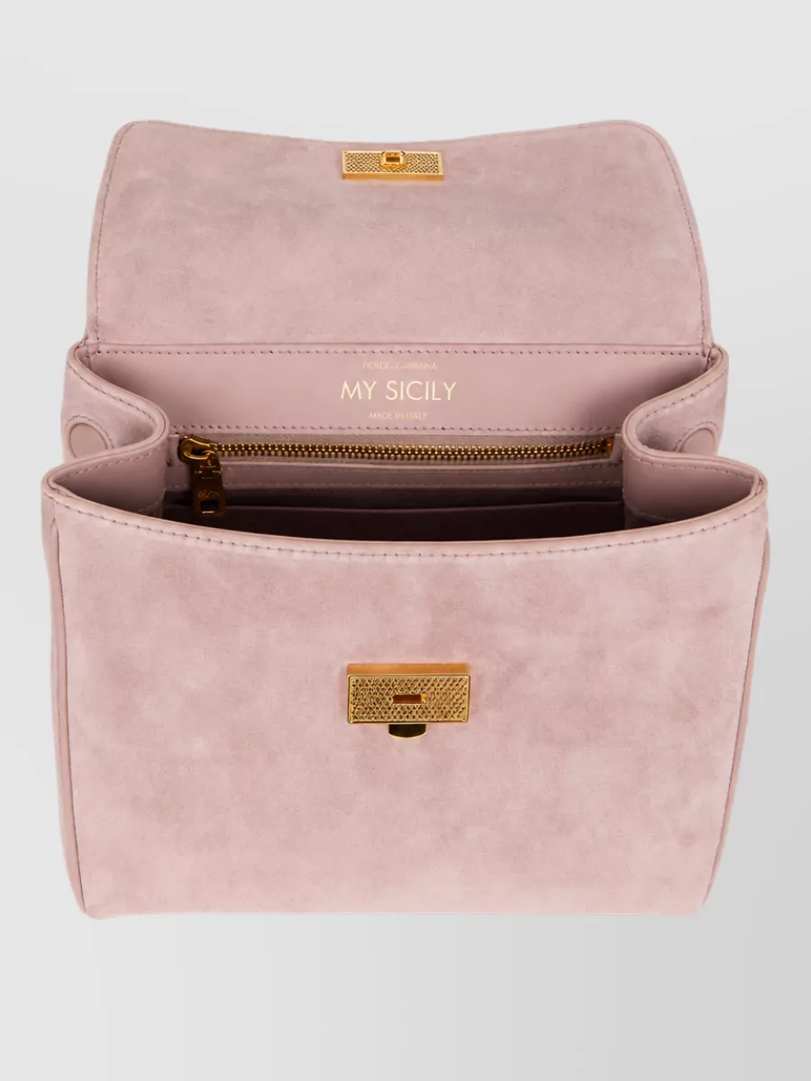 Dolce&Gabbana My Sicily Calfskin Shoulder Bag