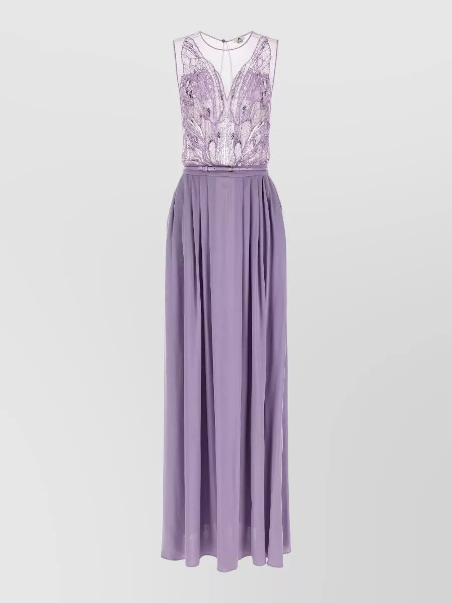 Elisabetta Franchi Viscose sleeveless maxi dress