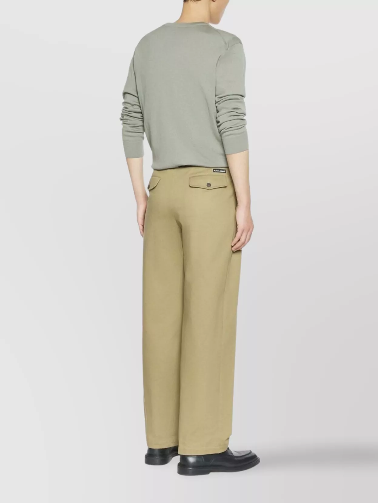 Maison Kitsuné Ribbed Hem Long Sleeve Crew Neck Jumper