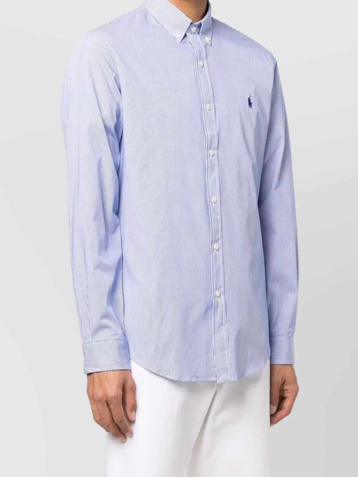 Ralph Lauren Striped Long Sleeve Button-Down Collar Shirt