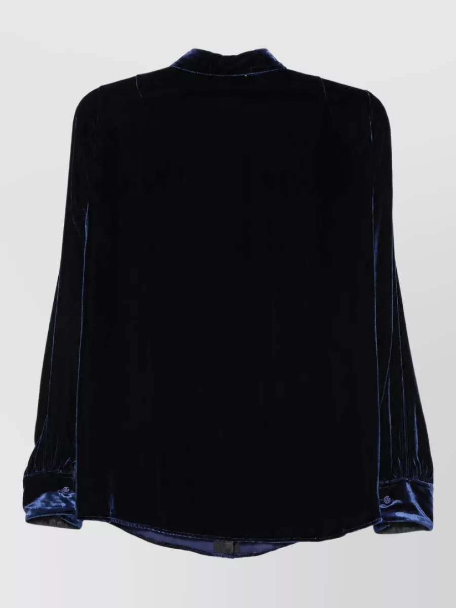 Forte Forte Silk Velvet Long-Sleeve Shirt