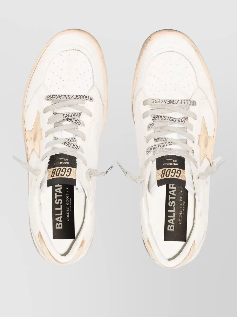 Golden Goose Ballstar Leather Sneakers Star Heel Detail