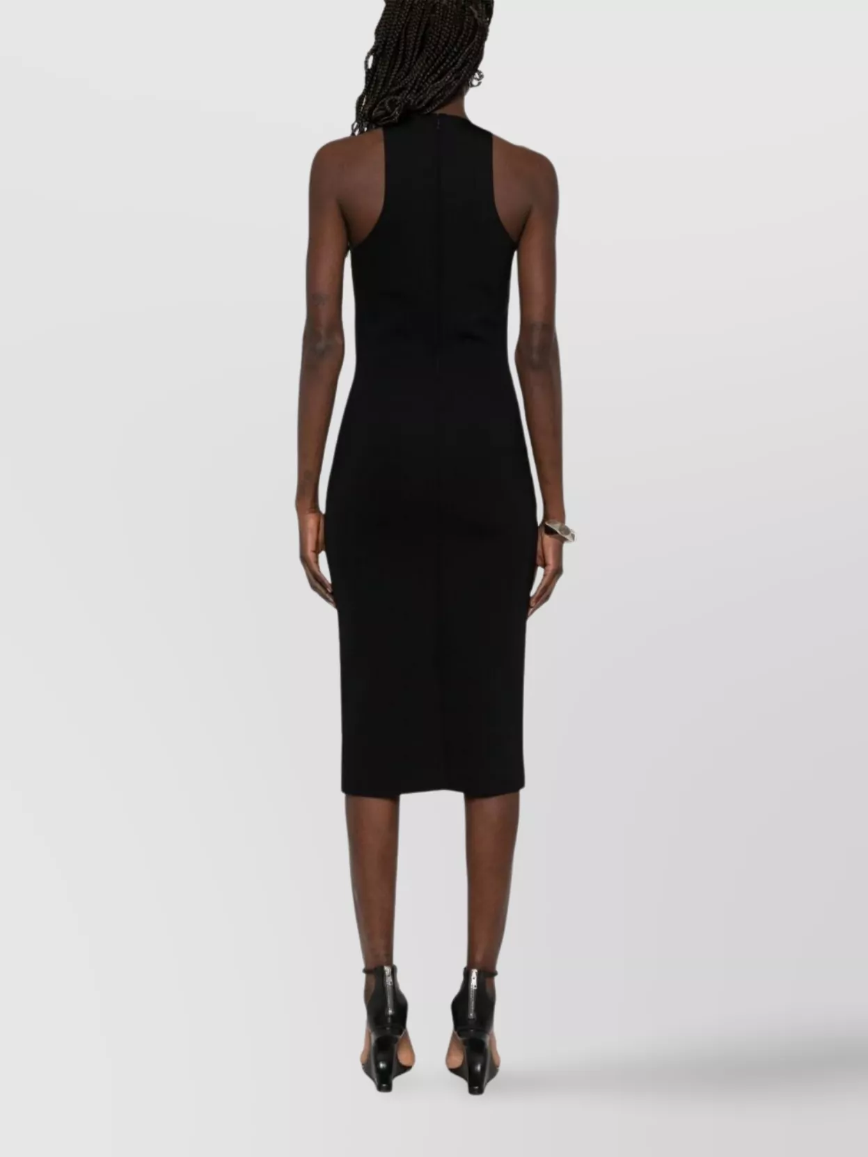 Mugler Knee Length Dress Star Cutout