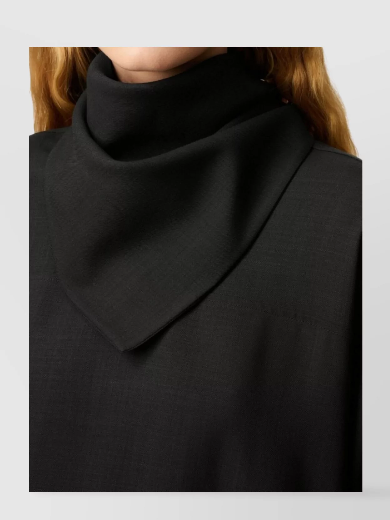 Ami Alexandre Mattiussi Ami Paris Men Bandana Wool Blouse In Black