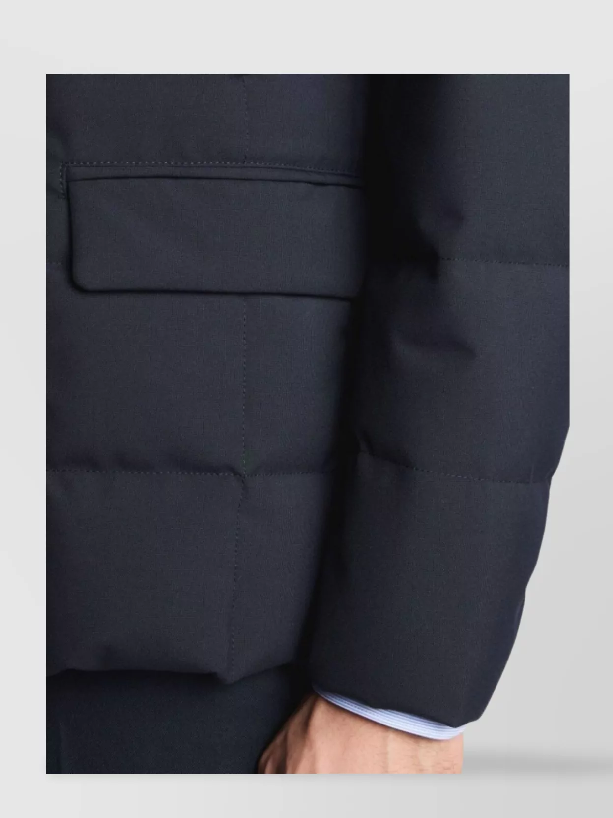 Fay Padded Down Coat Stand-Up Collar