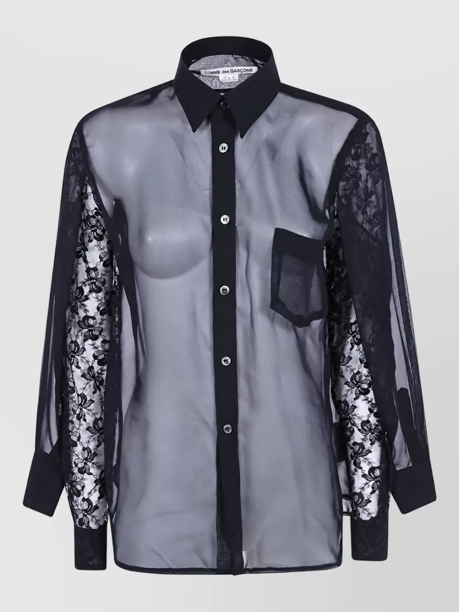 Comme des Garçons georgette shirt