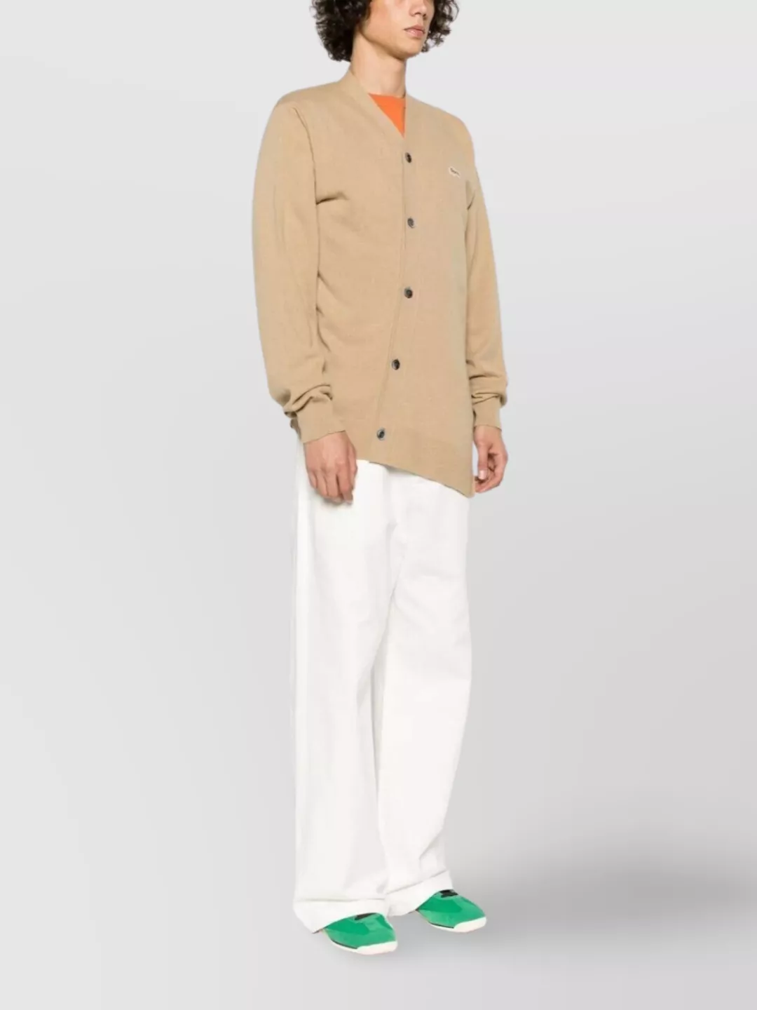 Comme Des Garçons Asymmetric Hem Knitwear Ribbed Cuffs