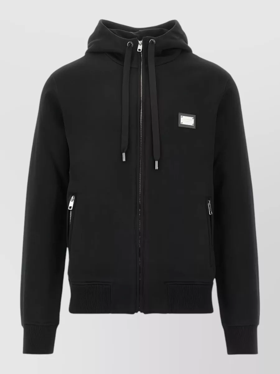 Dolce&Gabbana cotton jersey zip-up hoodie