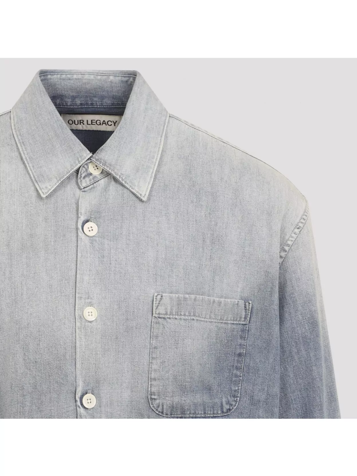 Our Legacy Long Sleeve Button-Down Shirt Featuring Pocket
