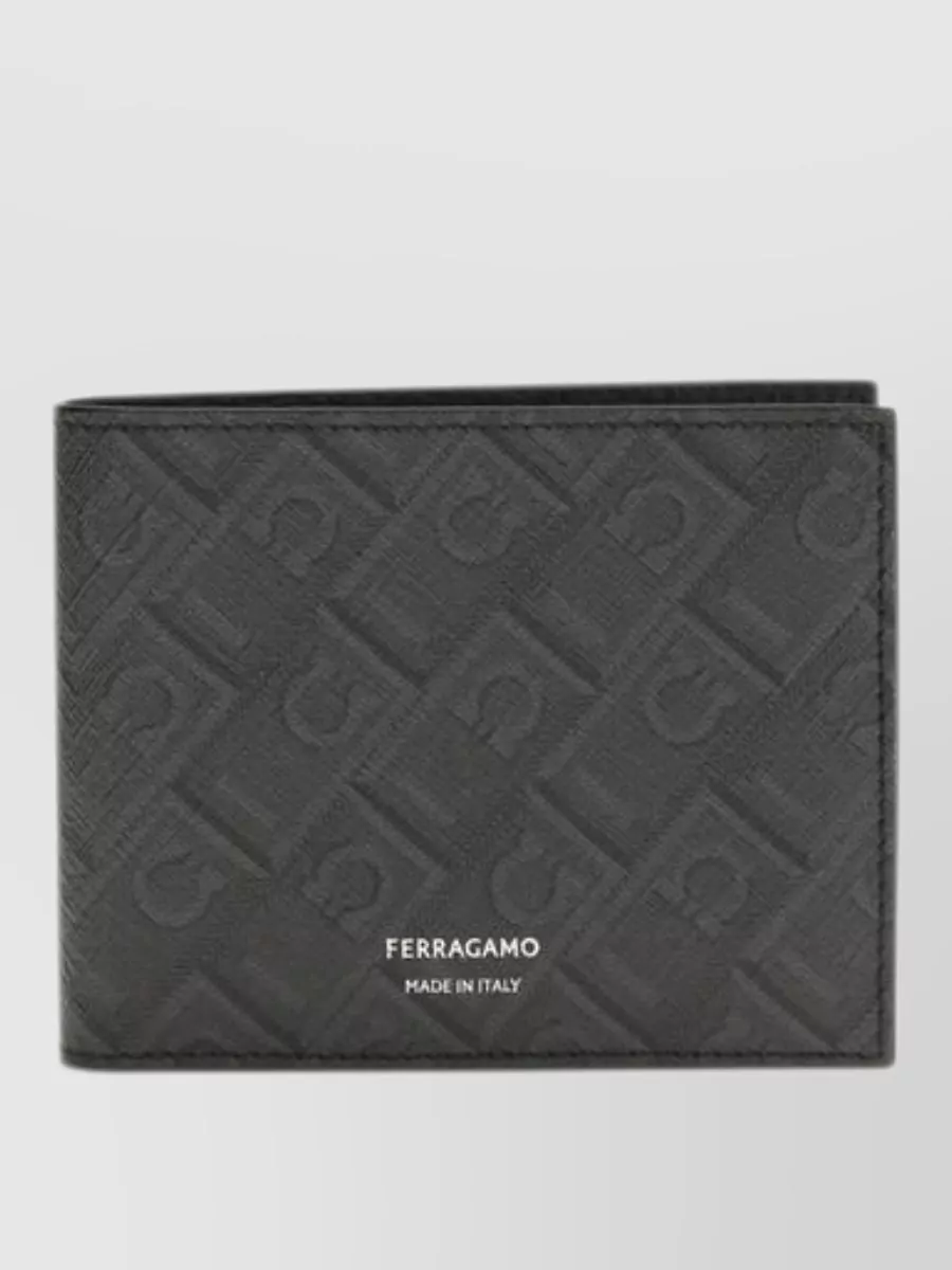 Ferragamo calf leather monogram wallet