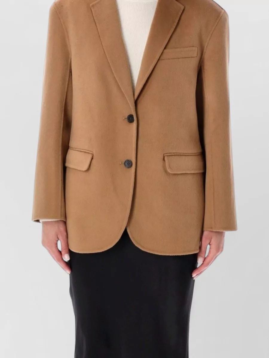 Anine Bing wool cashmere oversized single breasted coat