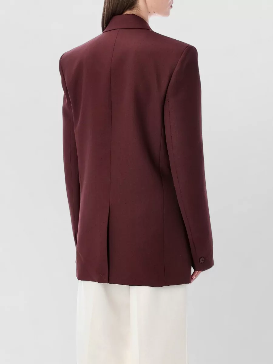 The Frankie Shop Wool Blend Relaxed Fit Double Breasted Blazer