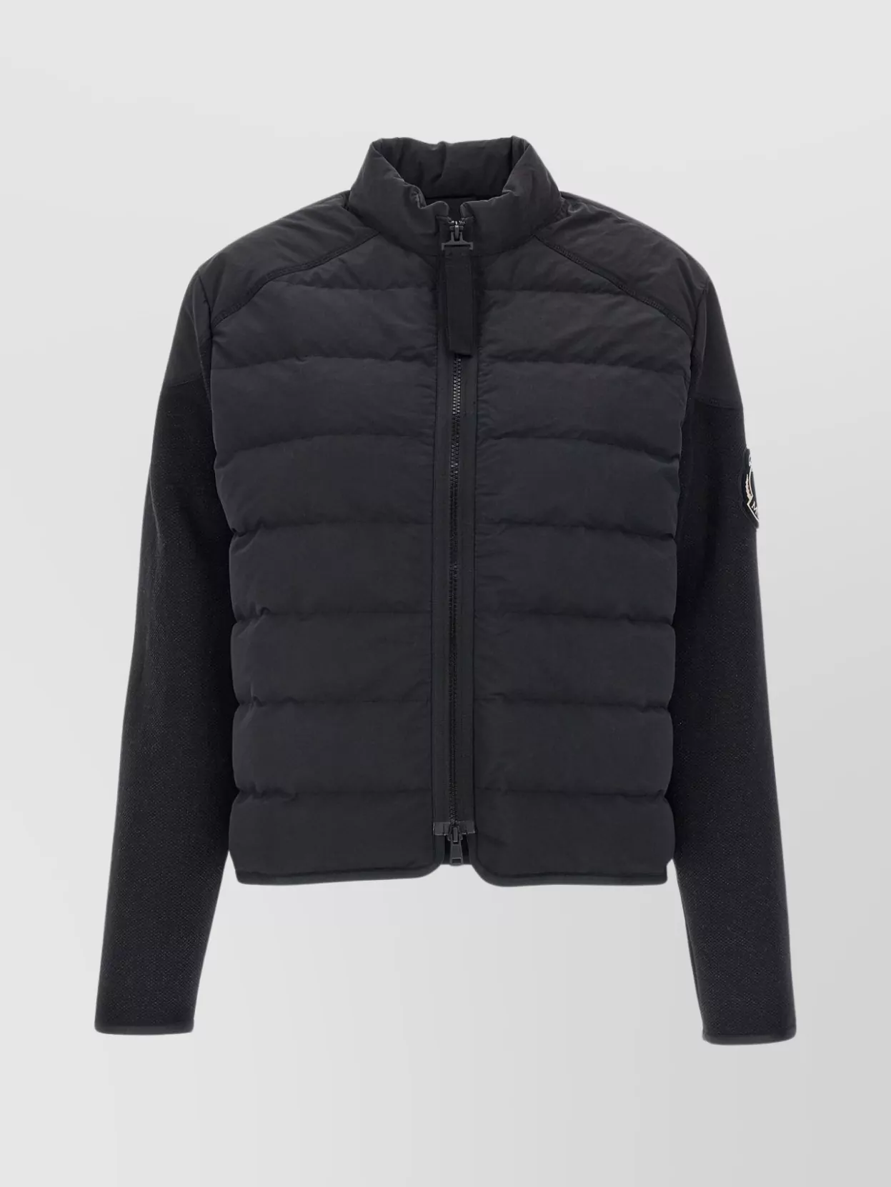 Moncler Dragon Year Quilted Knit Cardigan In Blue