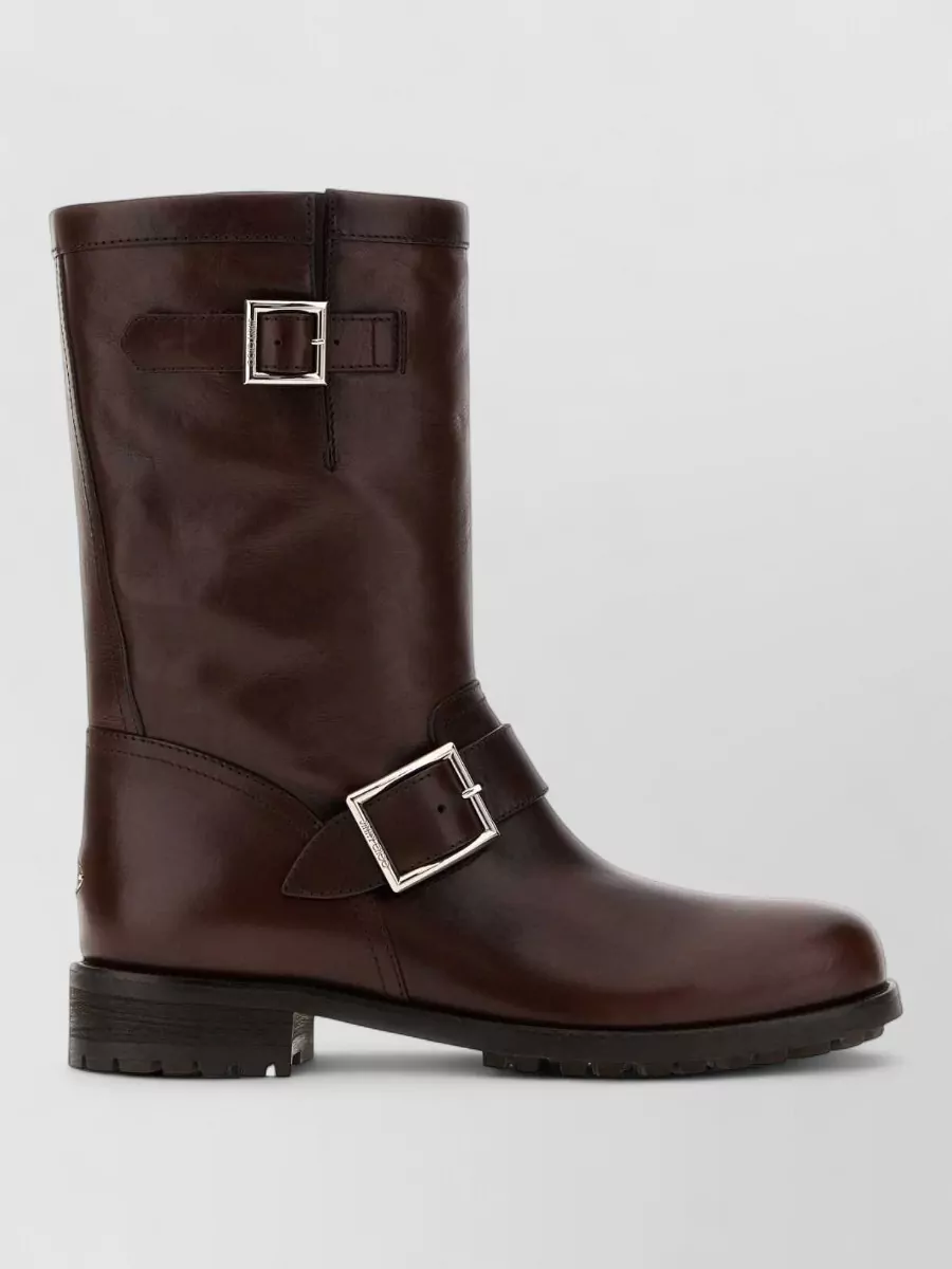 Jimmy Choo Leather biker boots