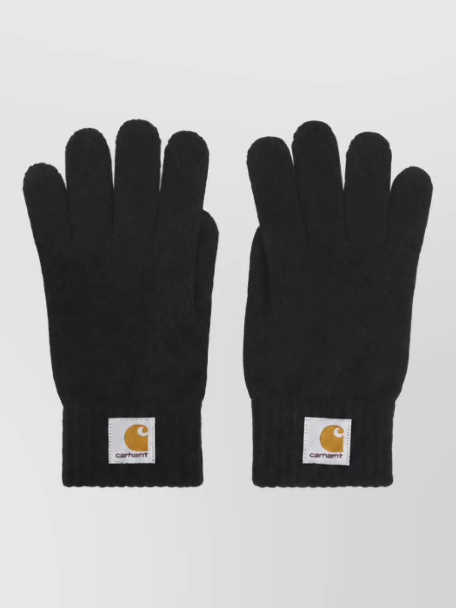 Carhartt Wip ribbed knit gloves