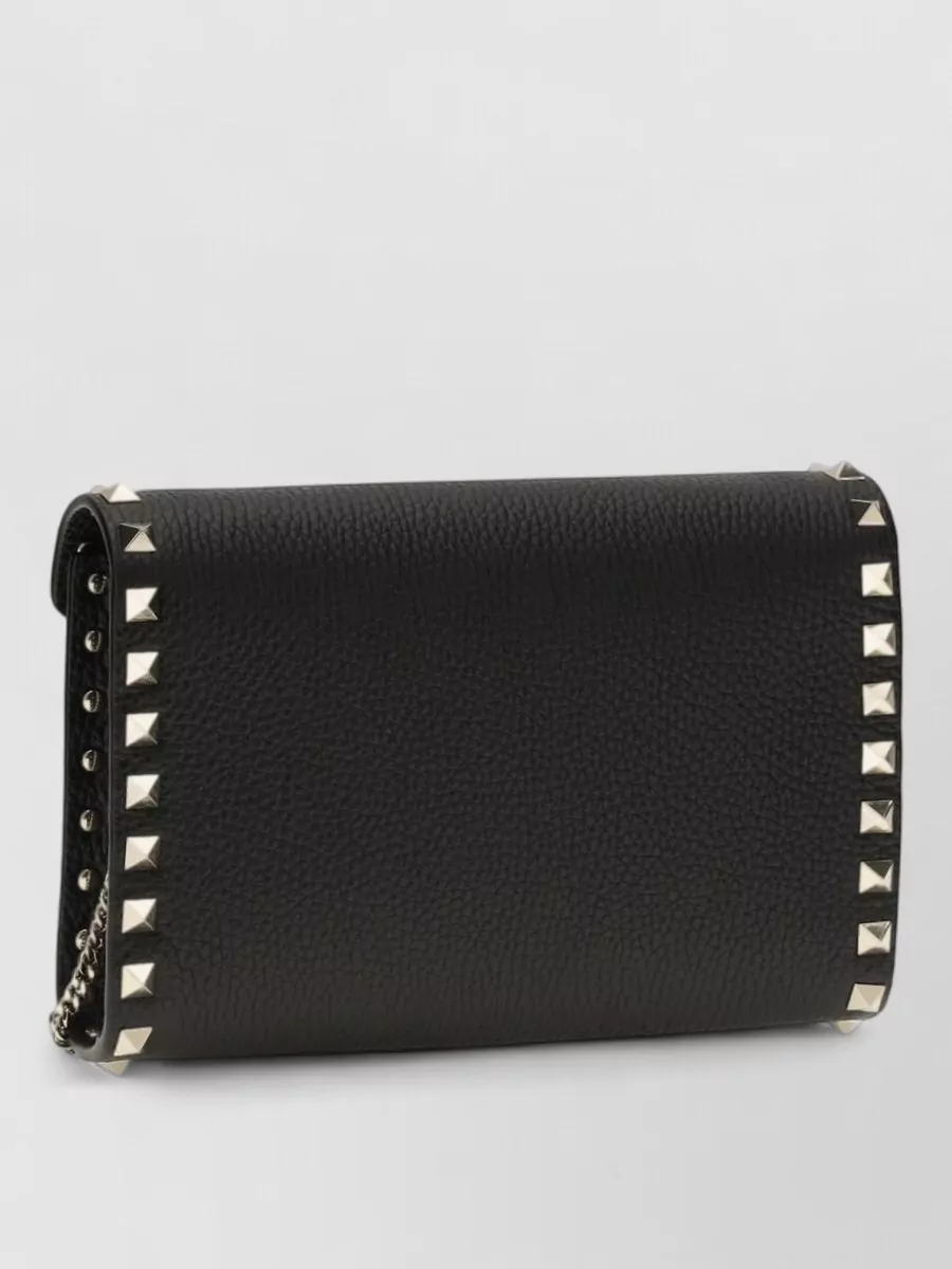 Valentino Garavani Rockstud Spike Leather Clutch Bag
