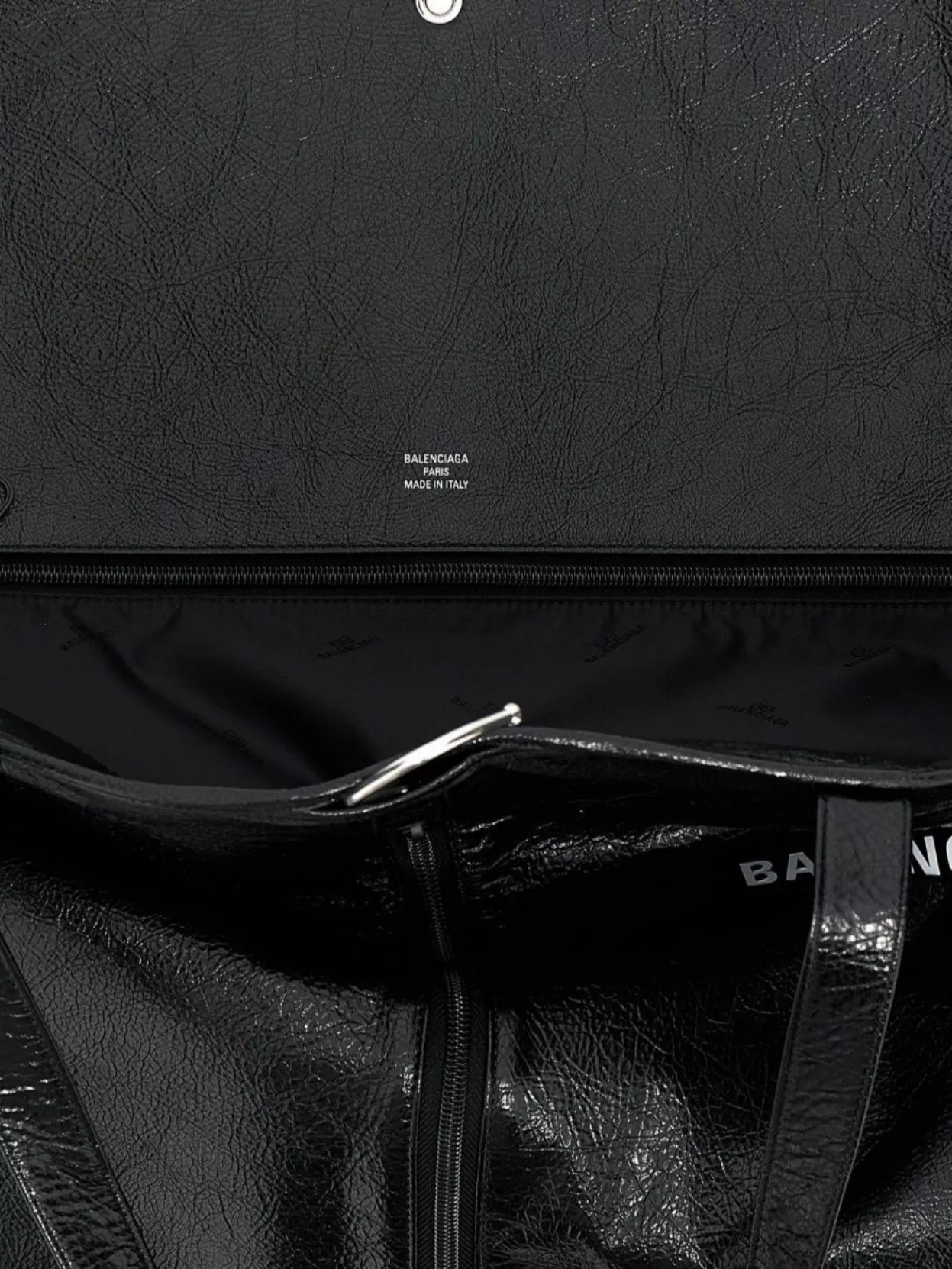 Balenciaga Textured Finish Top Handles Tote Bag