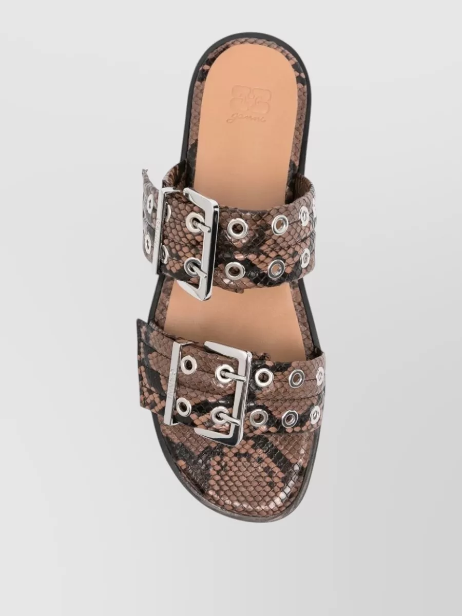 Ganni Patterned Sandals