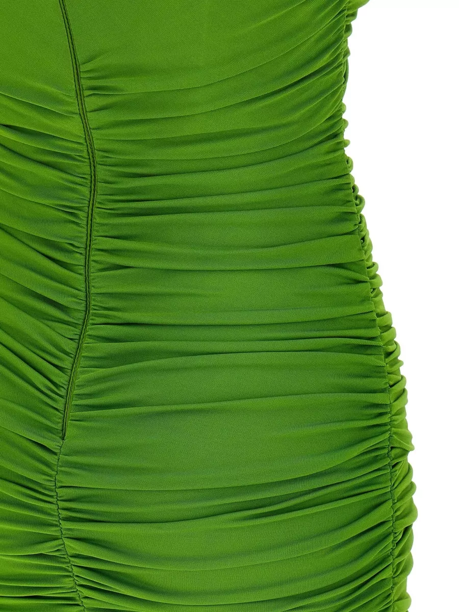 Elisabetta Franchi Sweetheart Neckline Strapless Ruched Mini Dress