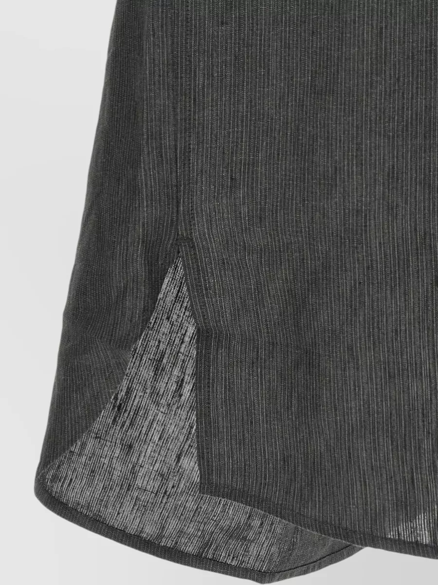 Jacquemus Linen Micro-Striped Long-Sleeve Shirt