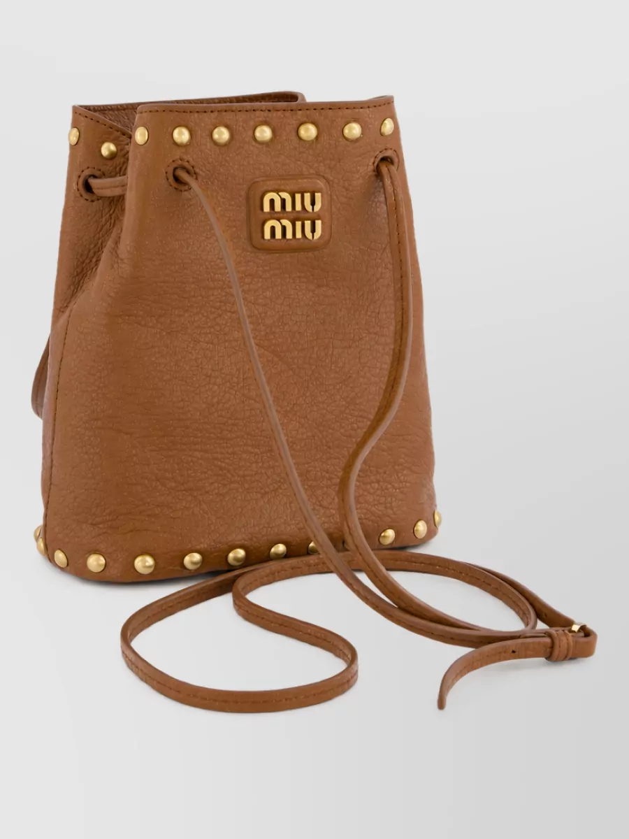 Miu Miu bucket bag leather bucket bag