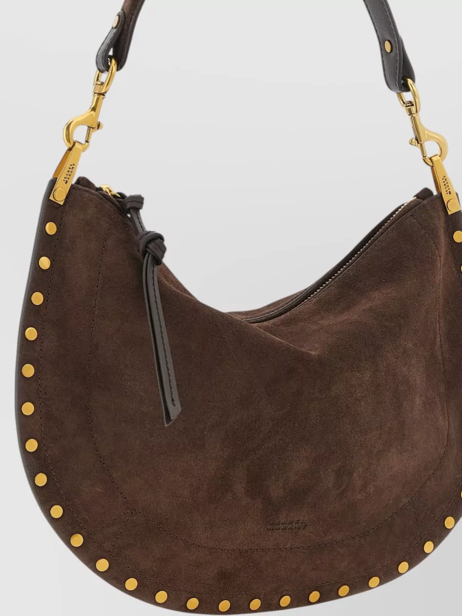 Isabel Marant Oskan Soft Zip Leather Shoulder Bag
