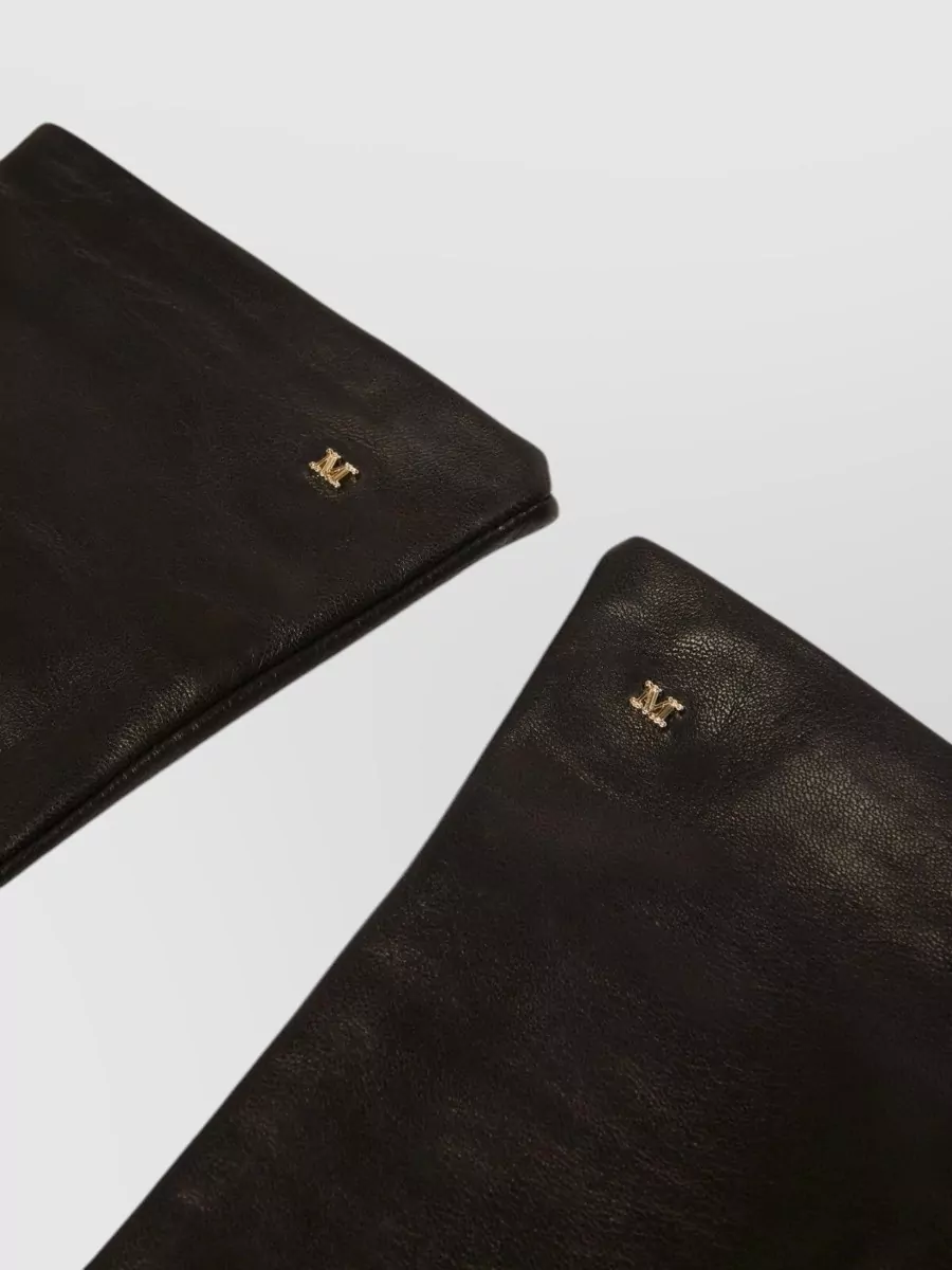 Max Mara Leather Long Gloves