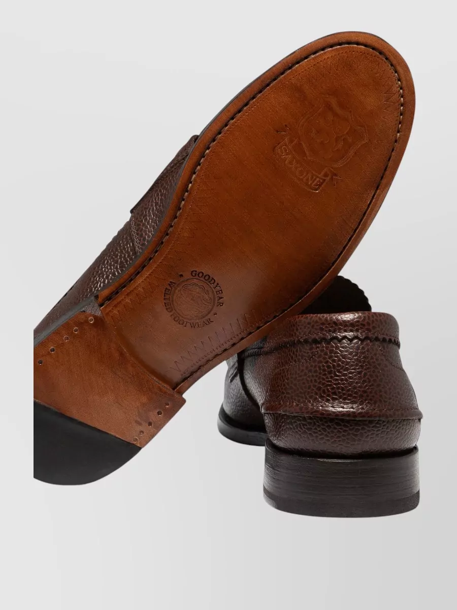Saxone Of Scotland Leather Loafers