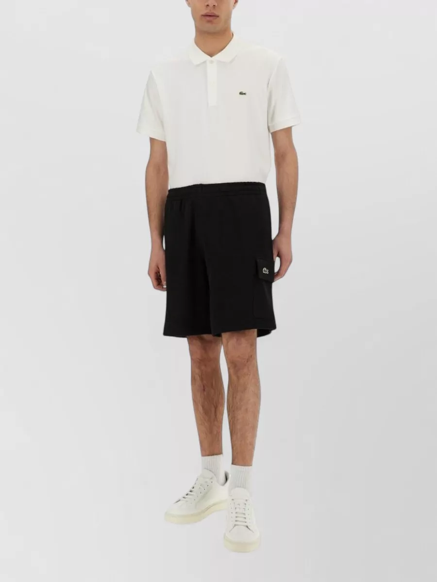Lacoste Cotton Fleece Cargo Shorts Knee Length