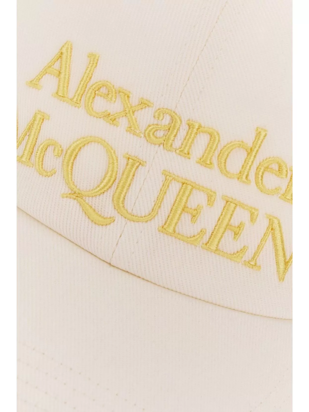 Alexander Mcqueen Cotton Baseball Cap Curved Visor