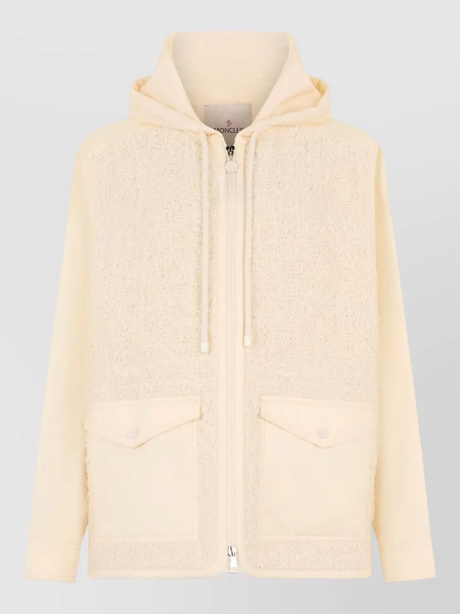 Moncler Cotton canvas hooded parka coat