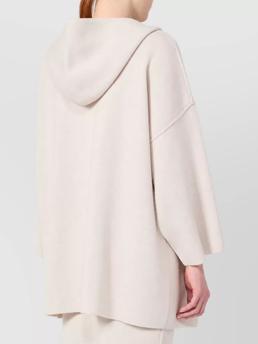 Max Mara Cashmere Wool Hooded Cardigan