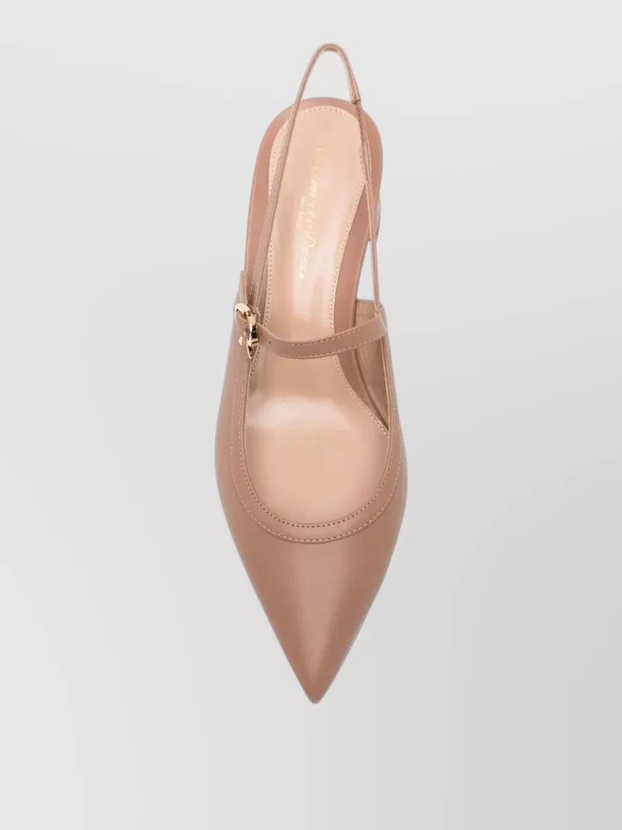 Gianvito Rossi Leather Low Heel Sandals