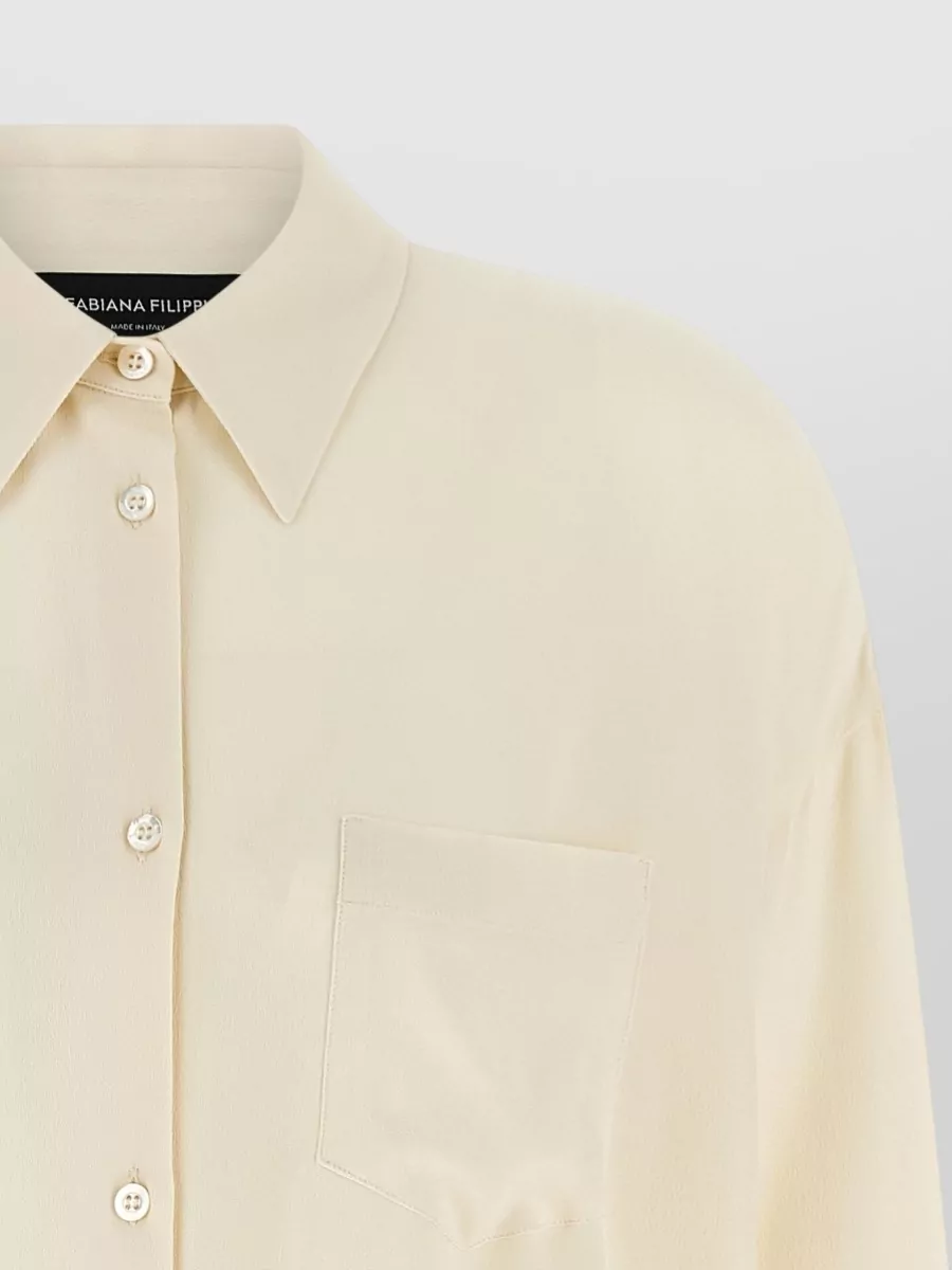 Fabiana Filippi Diamond Pattern Shirt Long Sleeves Pocket