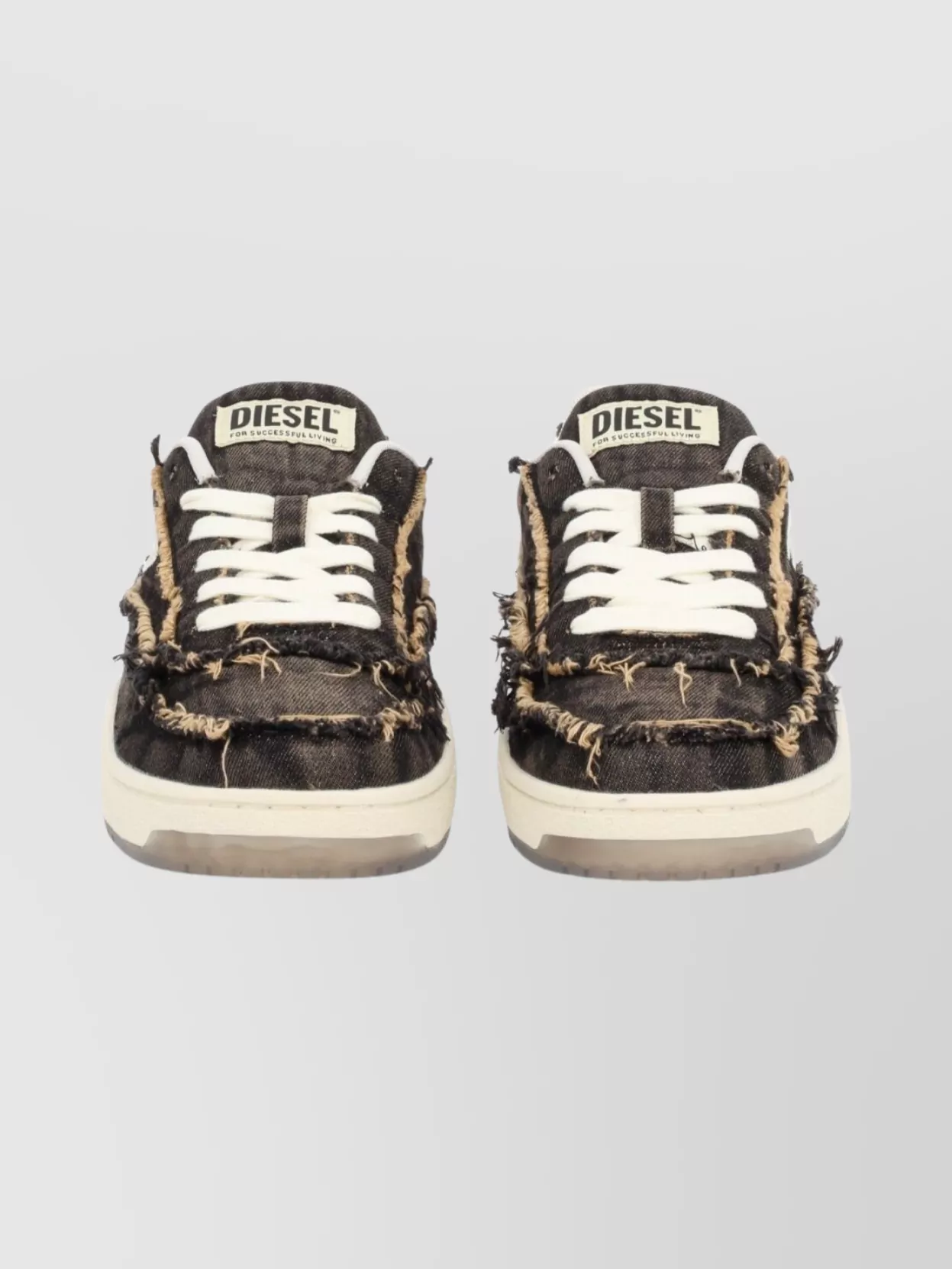 Diesel Casual Low-Top Sneakers Frayed Detail