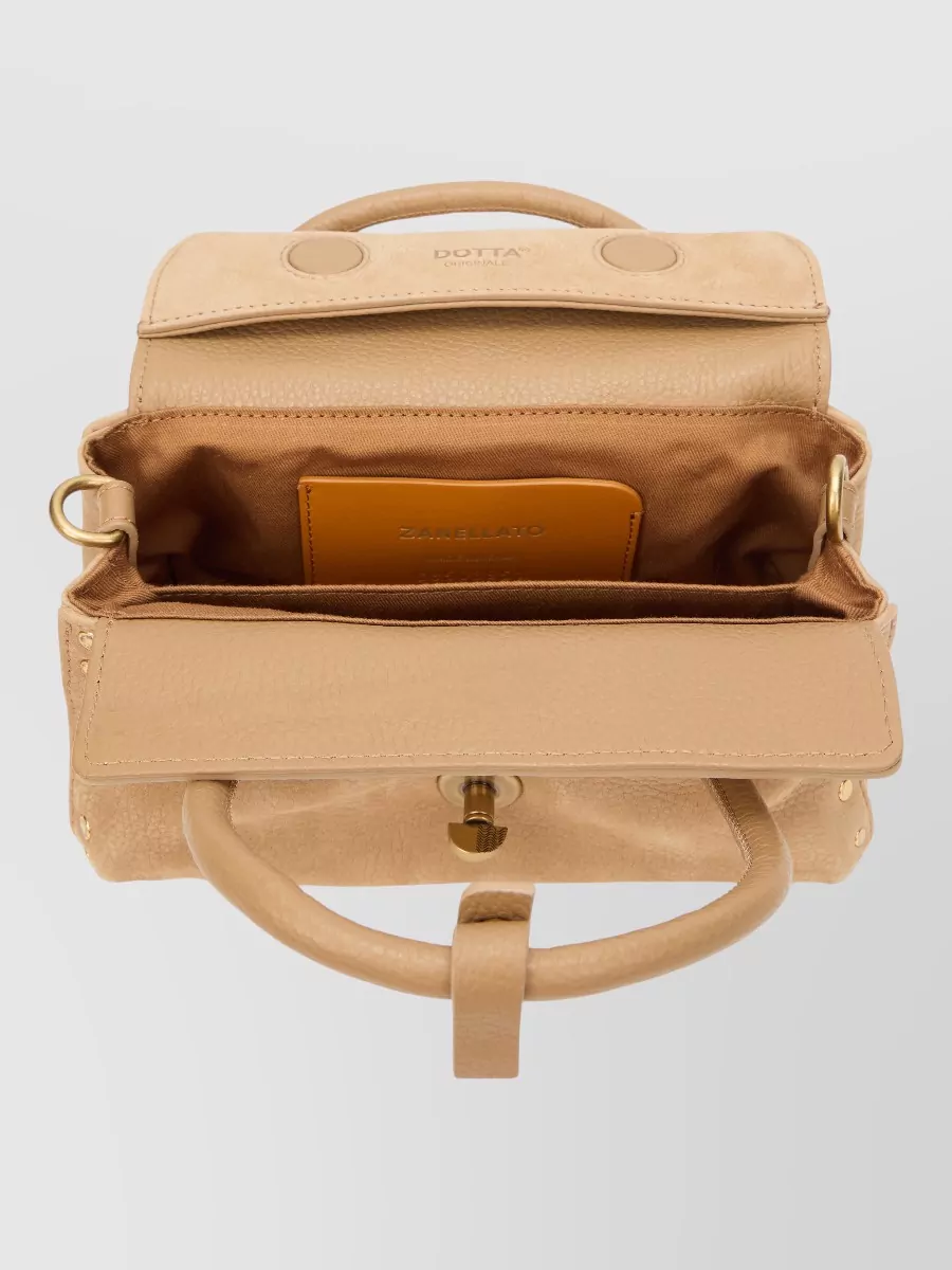 Zanellato Lambskin Leather Shoulder Bag