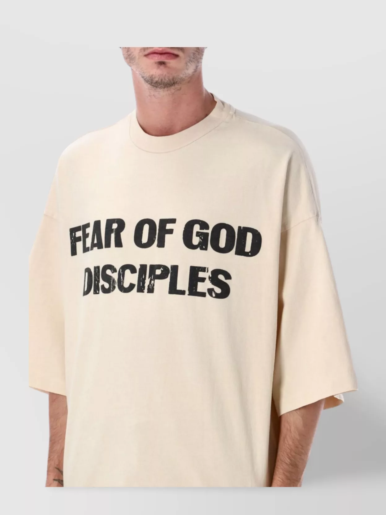 Fear Of God Casual Graphic Oversized T-Shirt