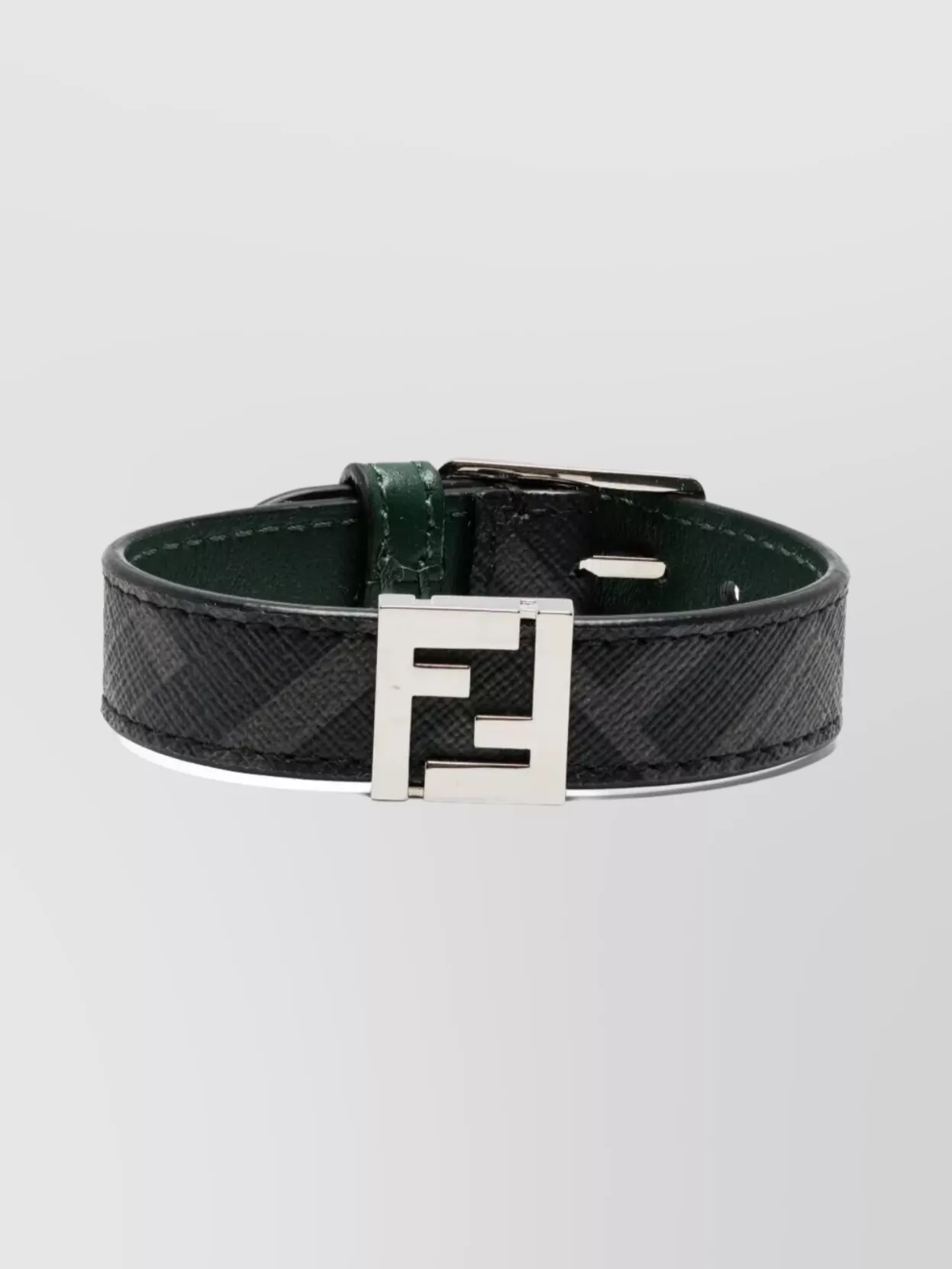 Fendi Reversible Bracelet Adjustable Length In Black